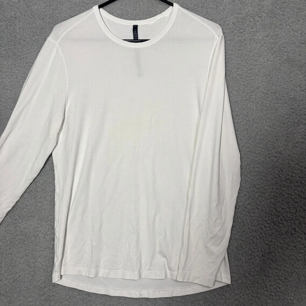 Lululemon Vitasea Pima Cotton Long Sleeve Crewneck Top White Size M